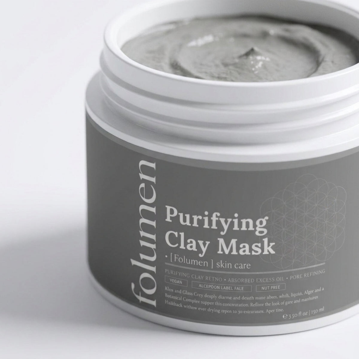 FOLUMEN purifying clay mask inside
