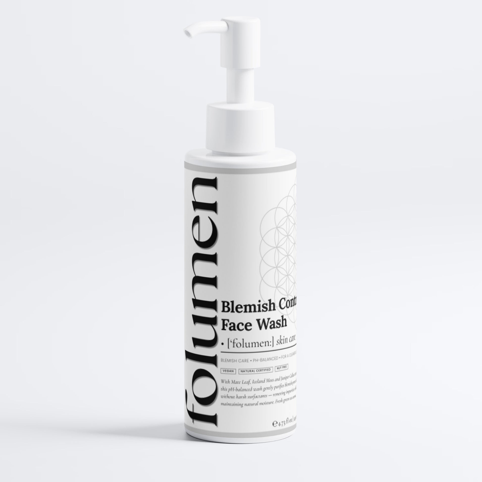 FOLUMEN blemish control face wash side