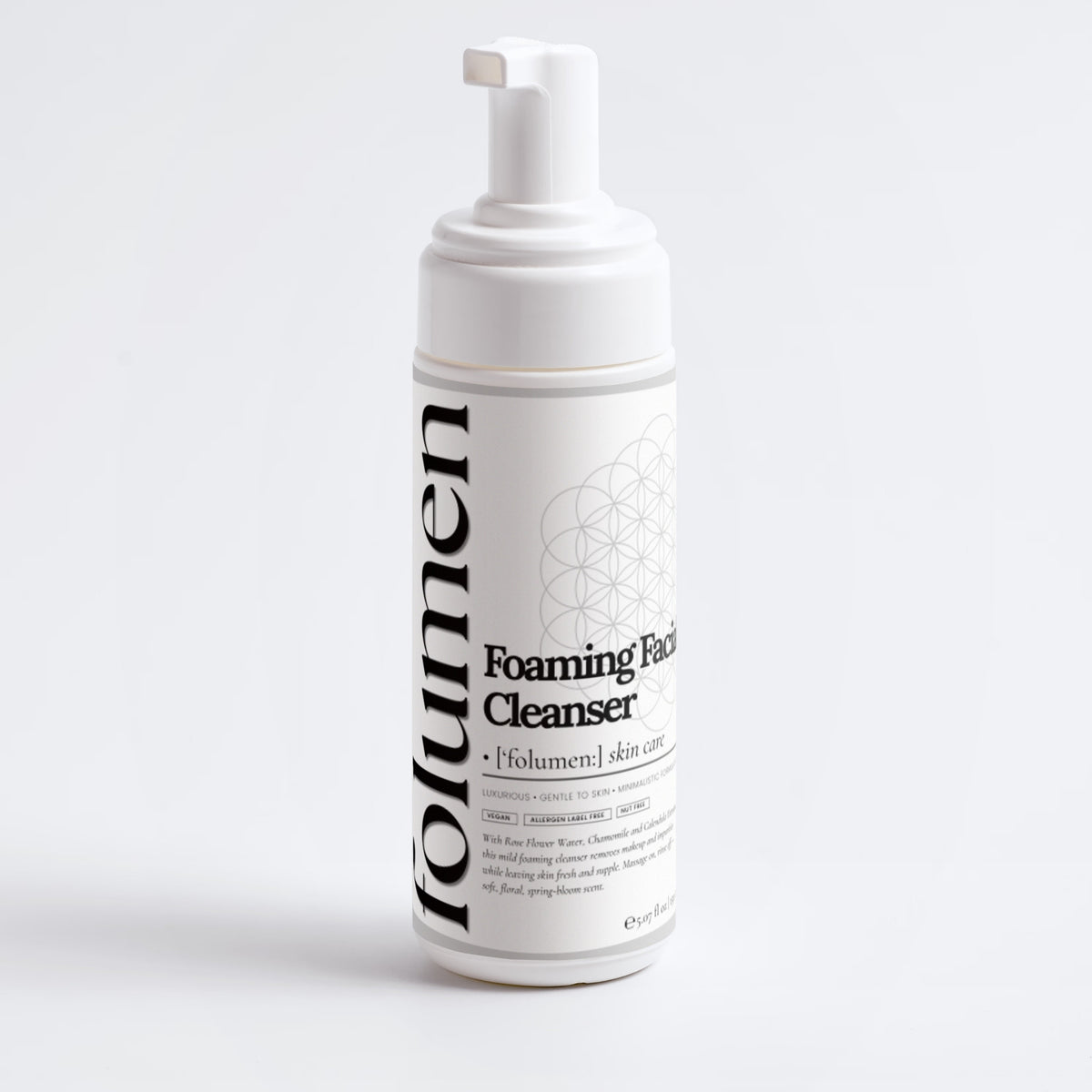 FOLUMEN foaming facial cleaner side